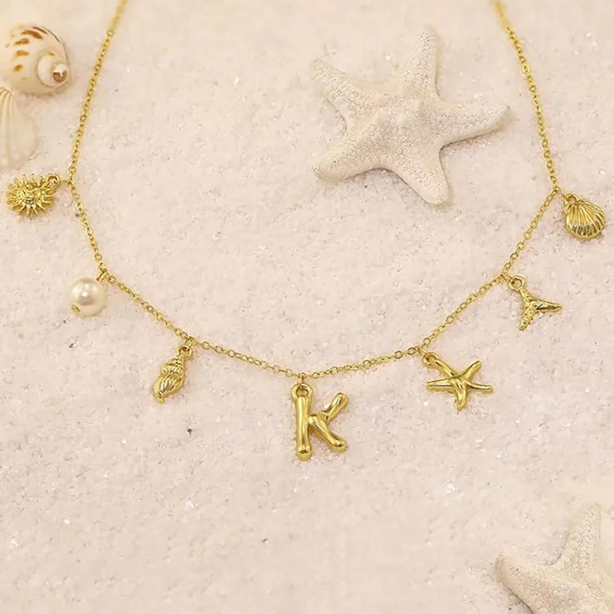 Stridr Edge Ocean Initial Necklace