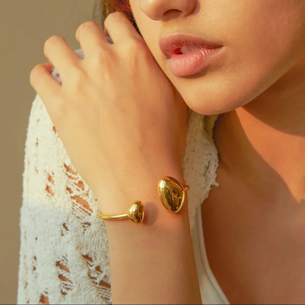 Mallory minimalistische gouden armband