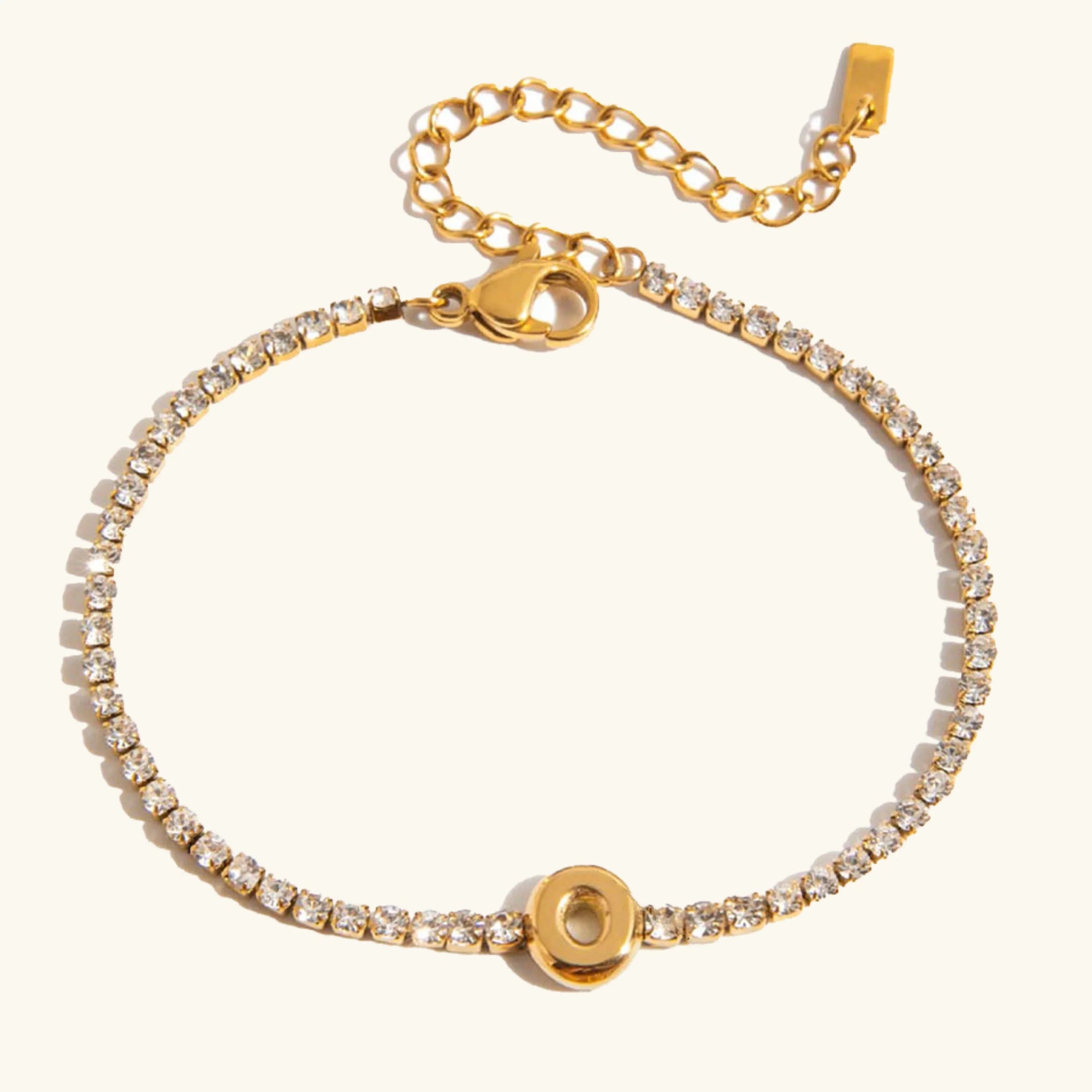 Stridr Edge Bubble Letter Tennis Bracelet