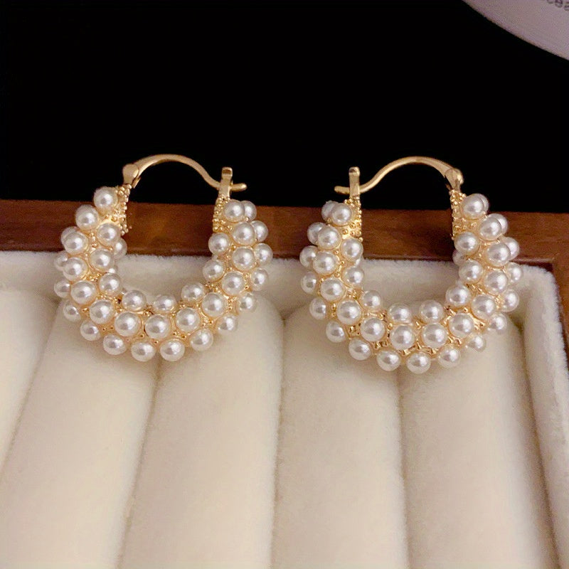 Orlisse Vintage Pearl Dangle Earrings