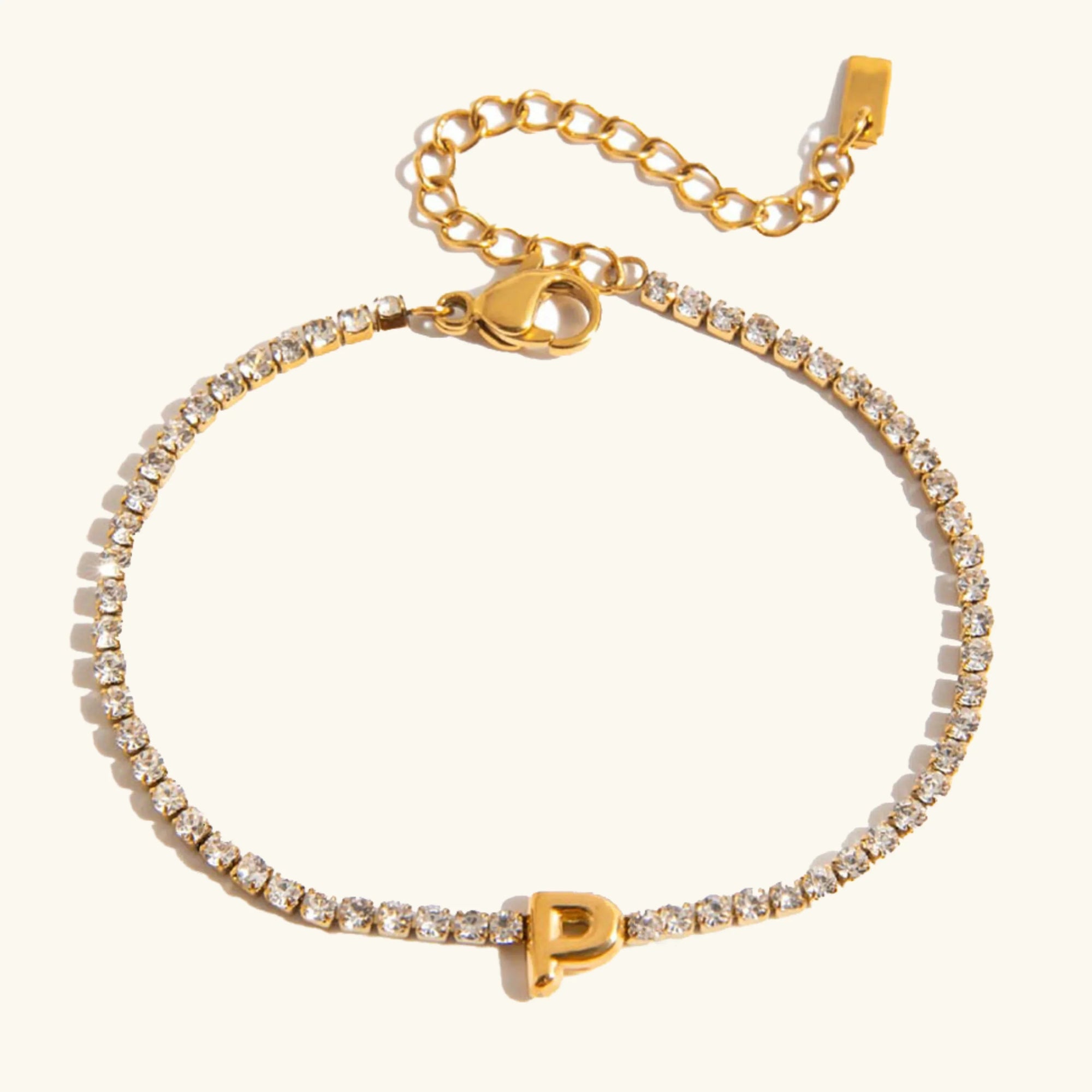 Stridr Edge Bubble Letter Tennis Bracelet