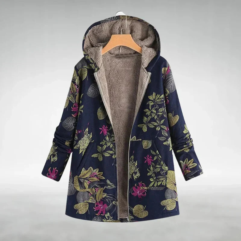 Panida – Stylish Fleece Jacket with Floral Pattern