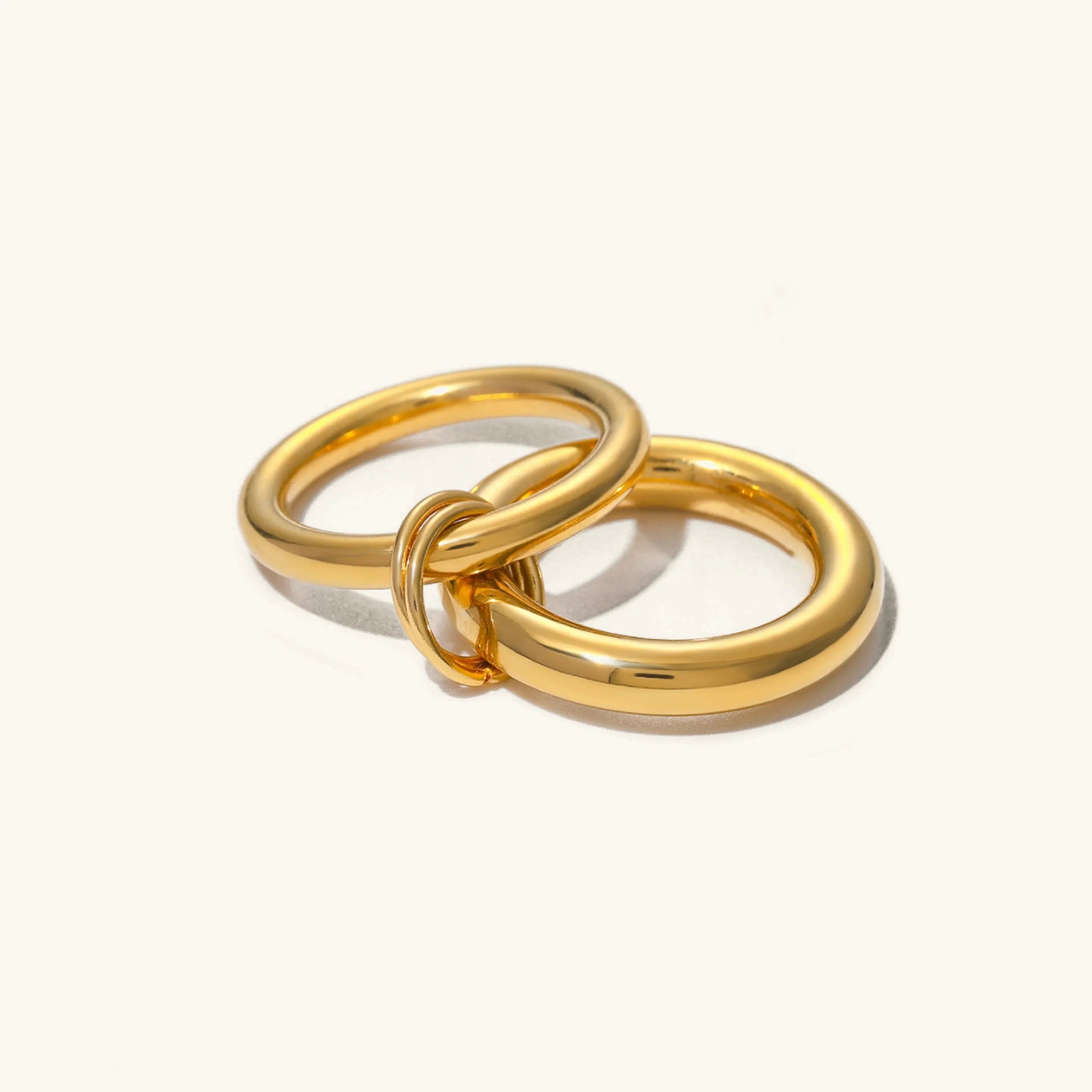 Anello Dune Sovrapposto in Oro
