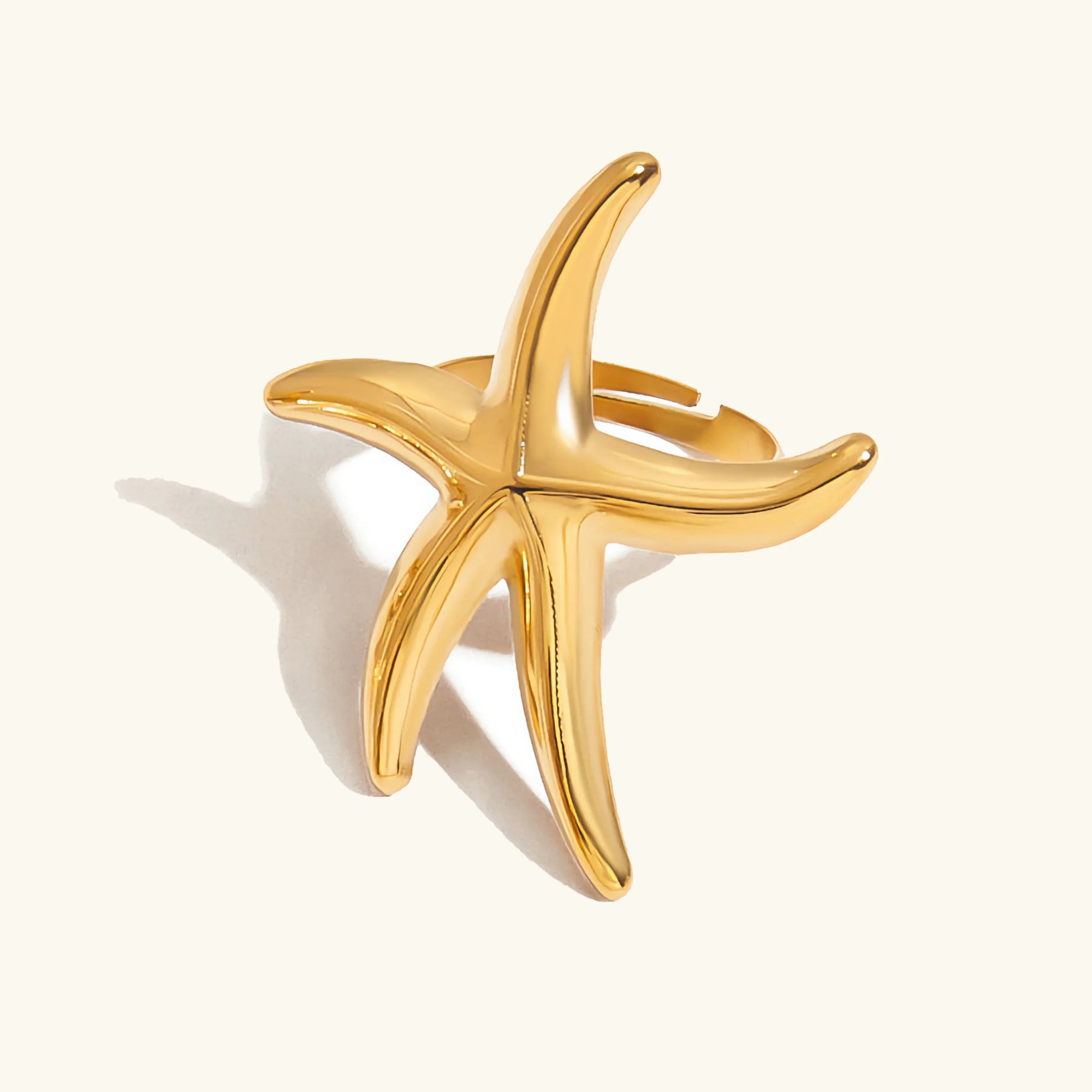 Oceanic Gold Seesternring