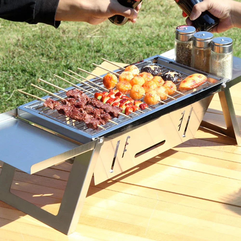 Grătar portabil pentru camping