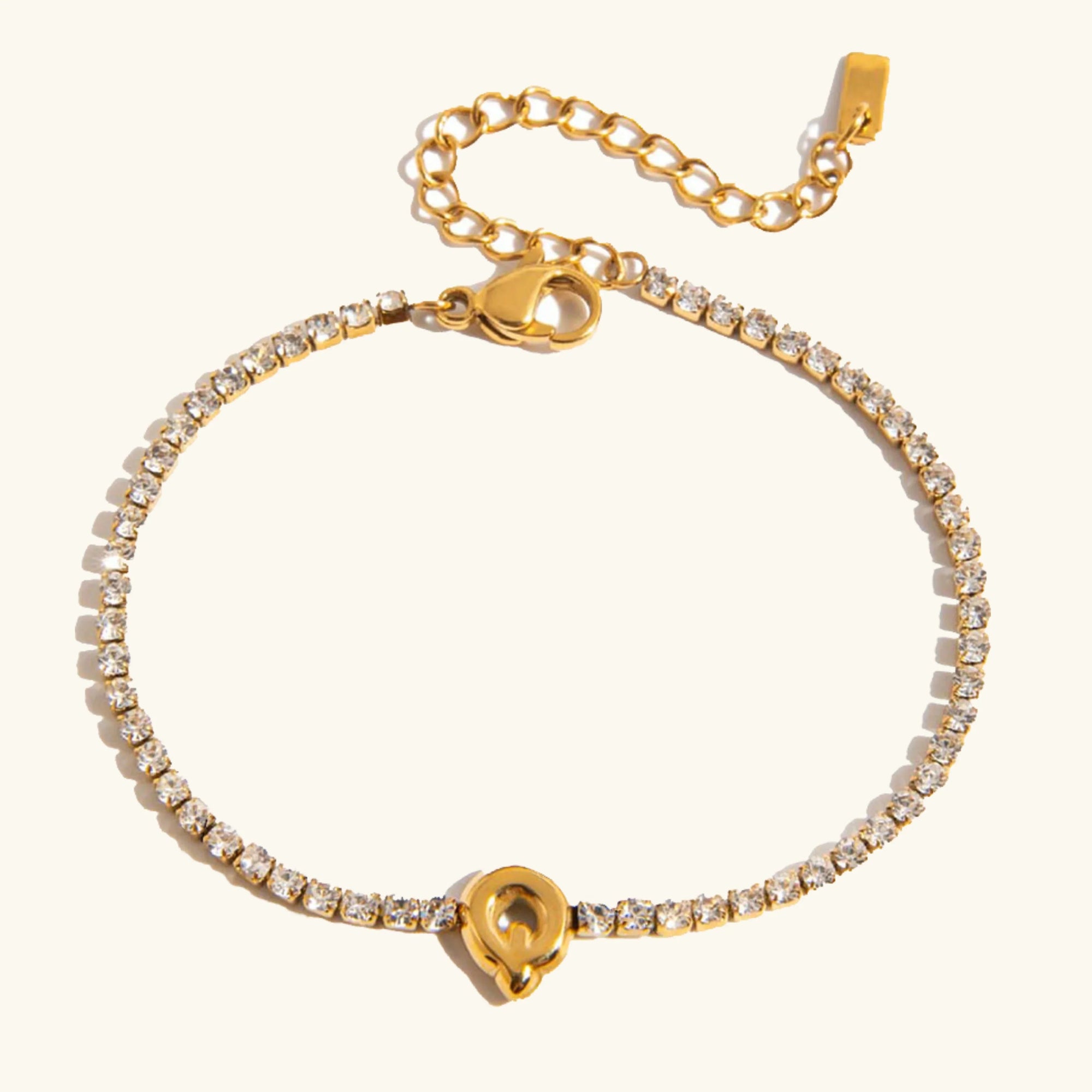 Stridr Edge Bubble Letter Tennis Bracelet