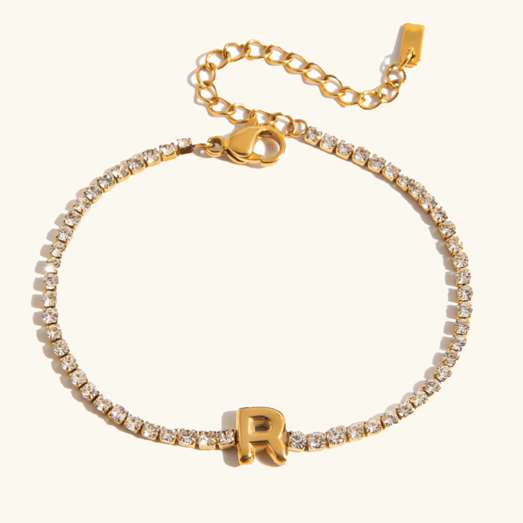 Stridr Edge Bubble Letter Tennis Bracelet