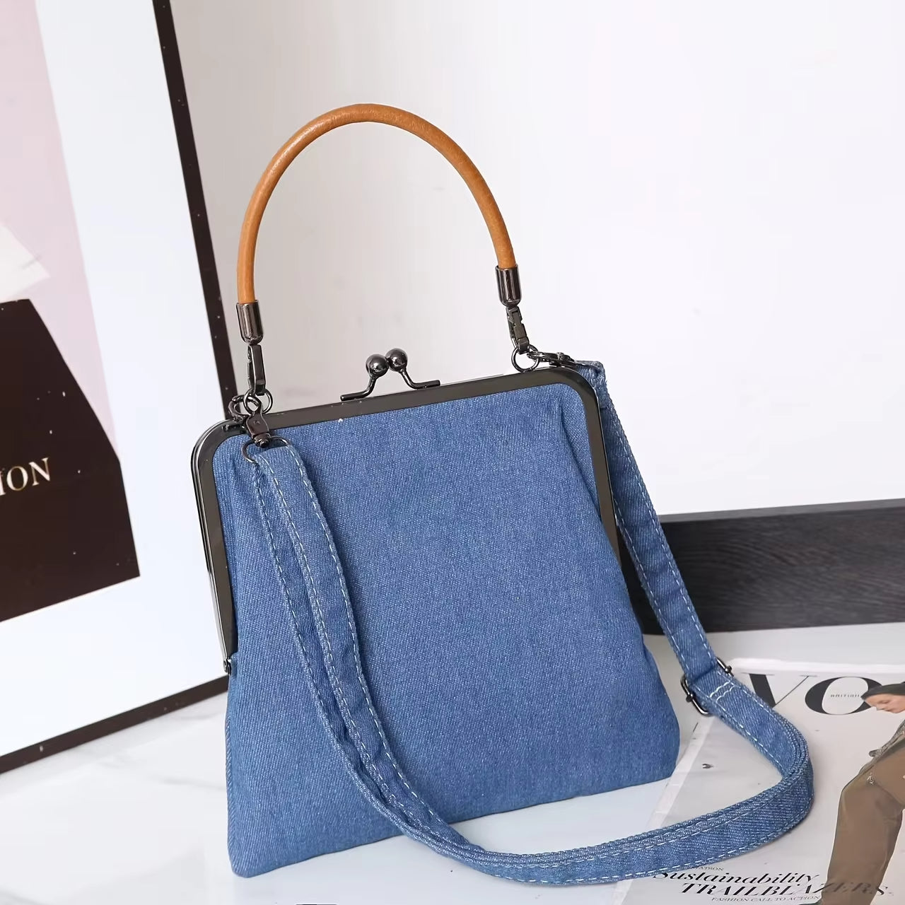 Rachil - Denim Crossbody Bag