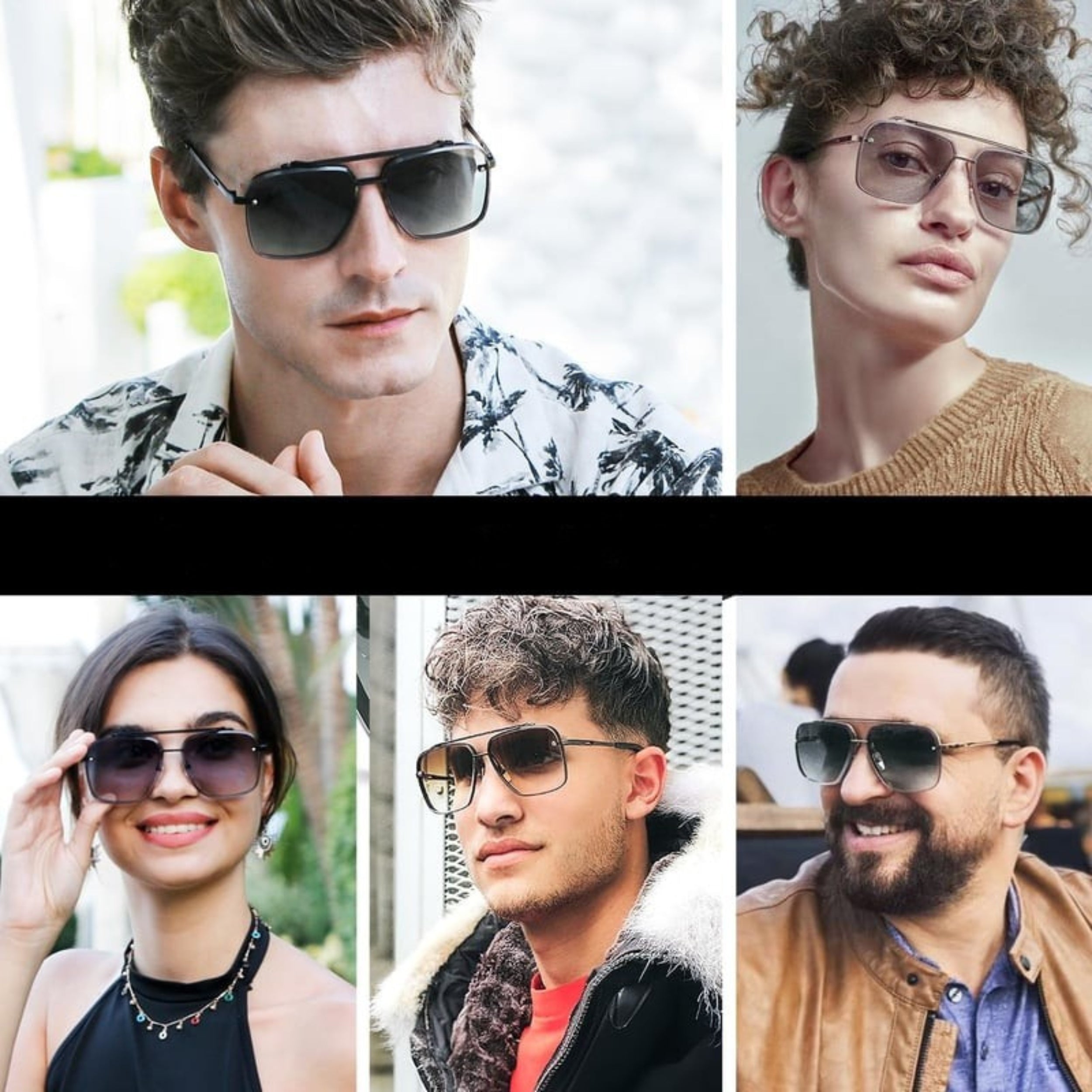 RayForge – Retro Sunglasses with Gradient and UV400 Protection
