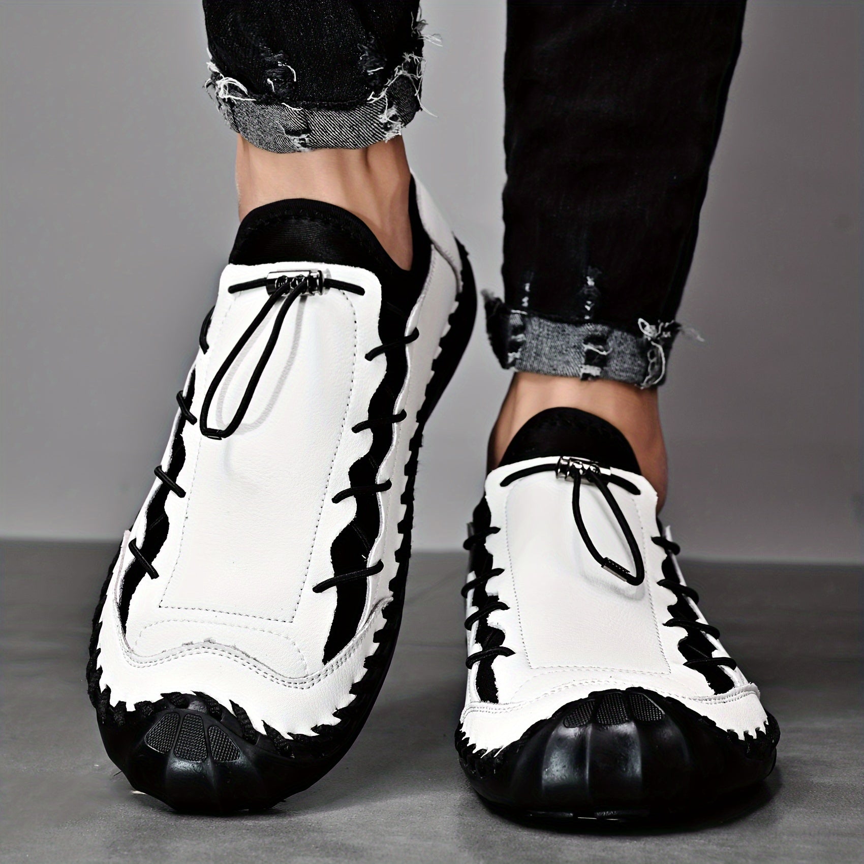 Razam – Leather Sneakers with Non-Slip Sole