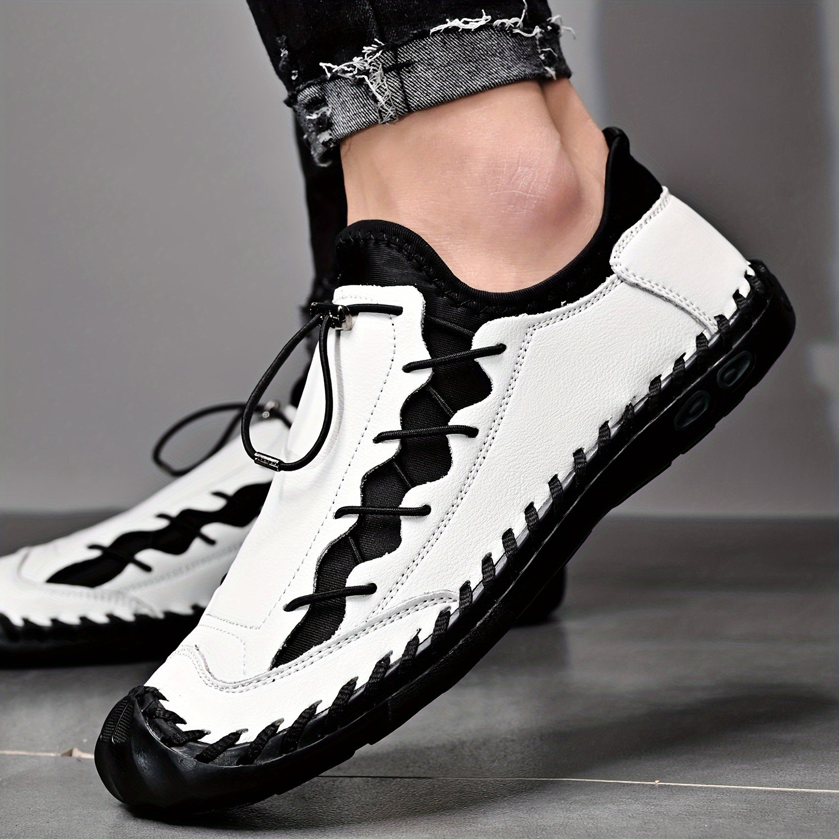 Razam – Leather Sneakers with Non-Slip Sole