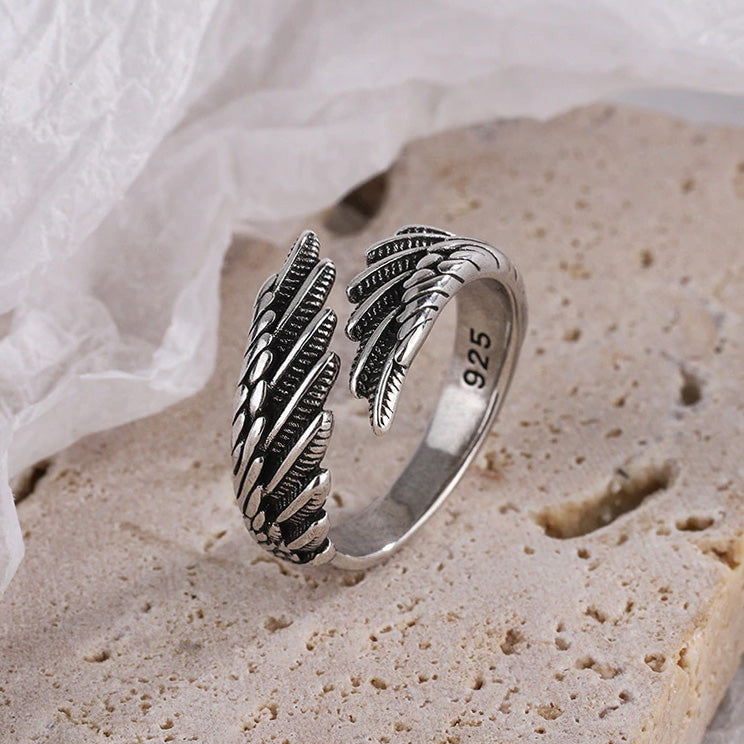 Remembrance Angel Wing Ring