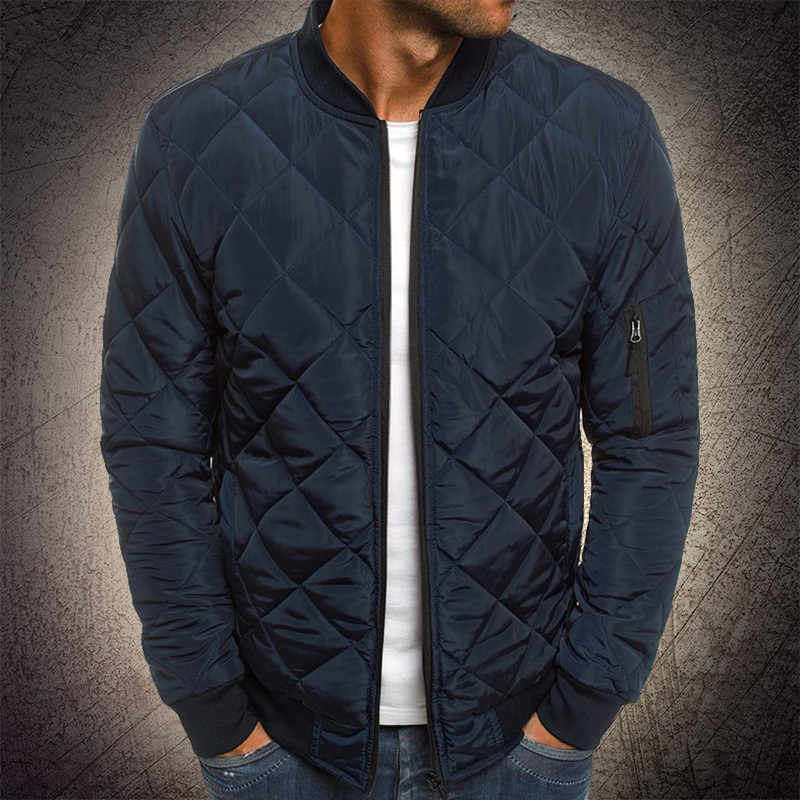Reza – Quilted Bomber Jacket with Zipper