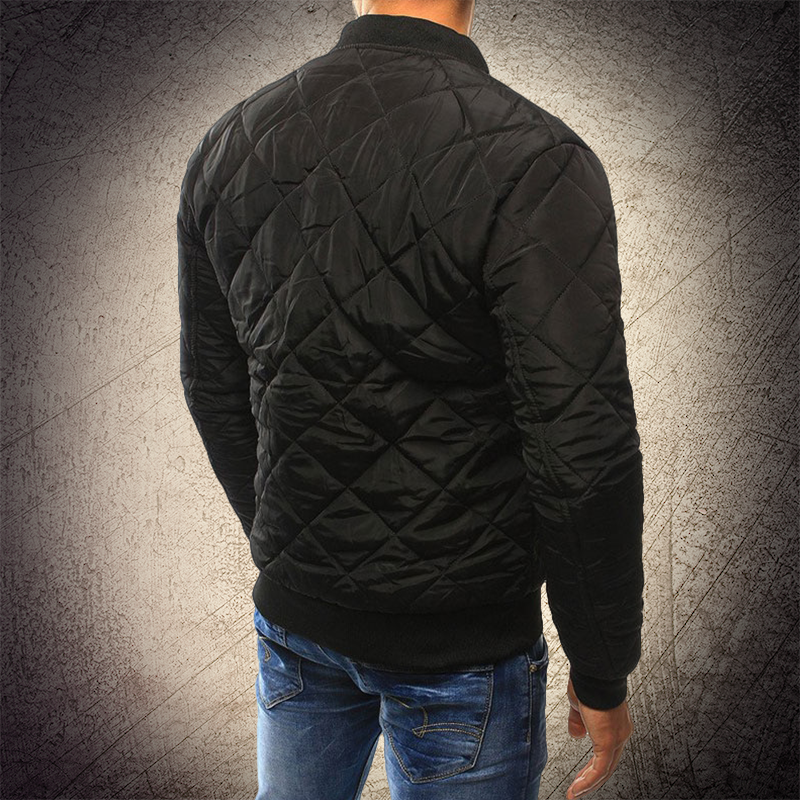 Reza – Quilted Bomber Jacket with Zipper