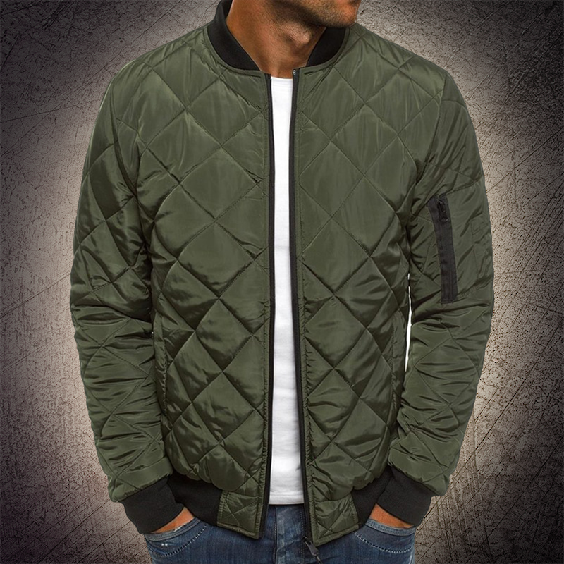 Reza – Quilted Bomber Jacket with Zipper