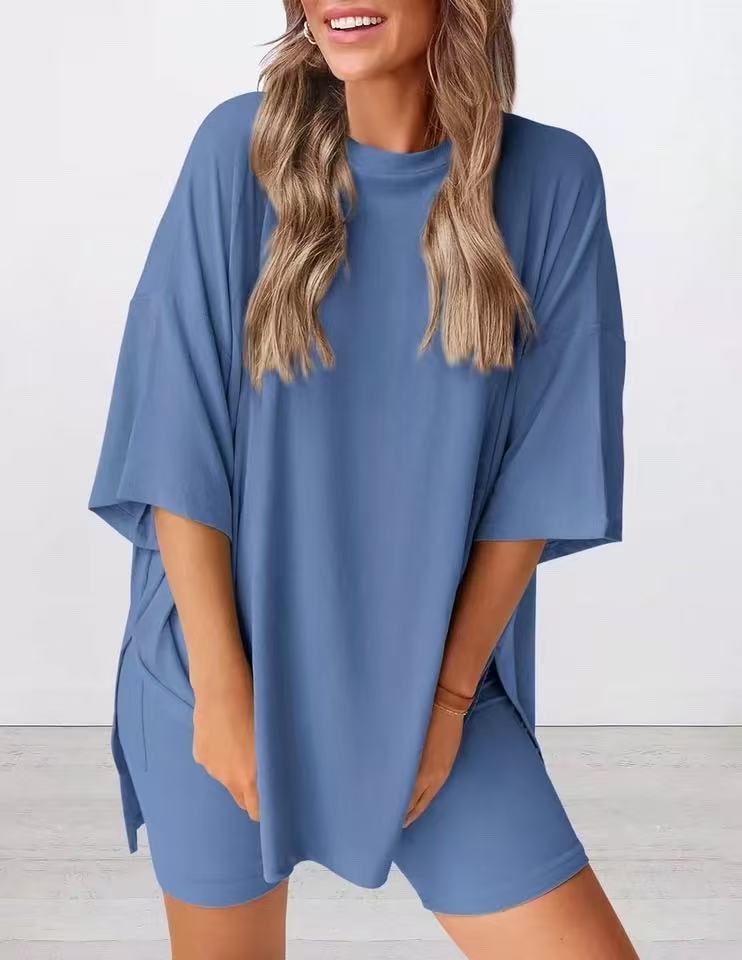 Rikke - Short Sleeve Two-Piece Set