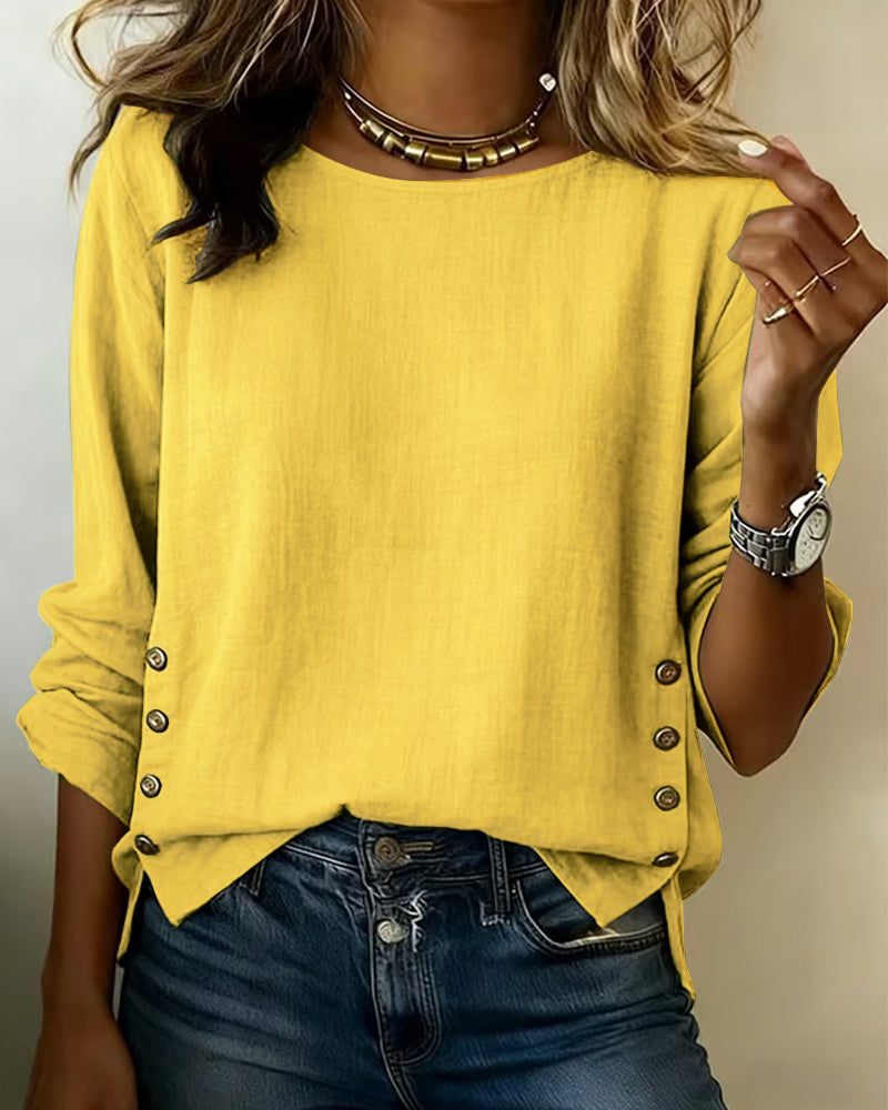 Rima - Stylish Blouse with Buttons