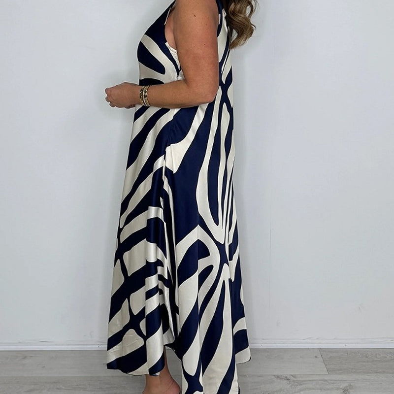 Rodica – Elegant Sleeveless Maxi Dress with V-Neck