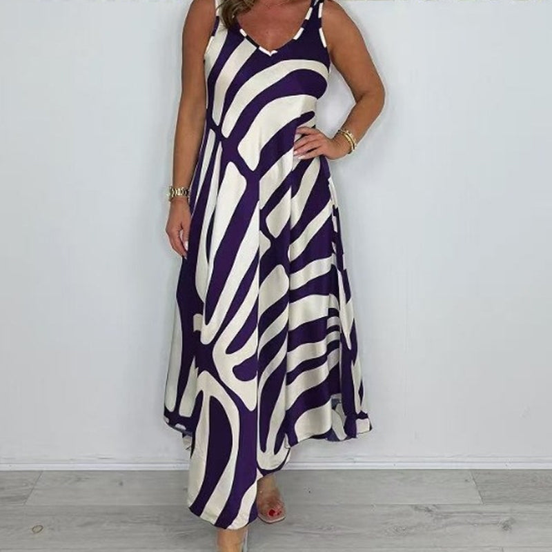 Rodica – Elegant Sleeveless Maxi Dress with V-Neck