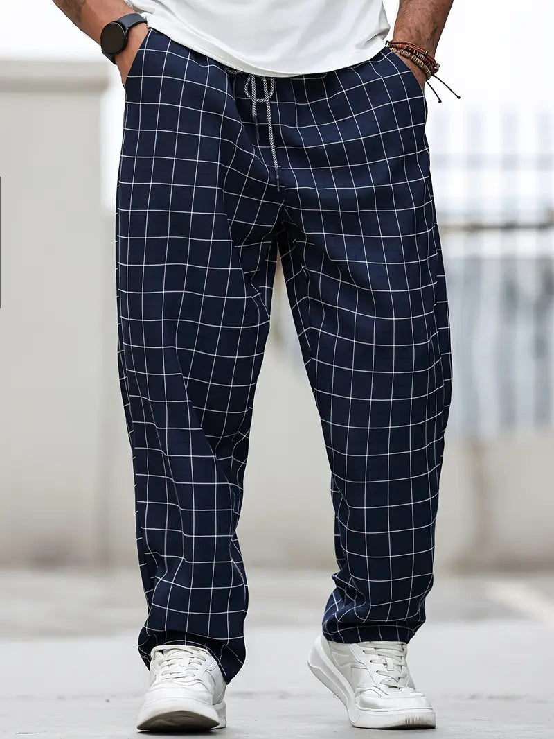 Rodolfo - Breathable Checkered Print Pants