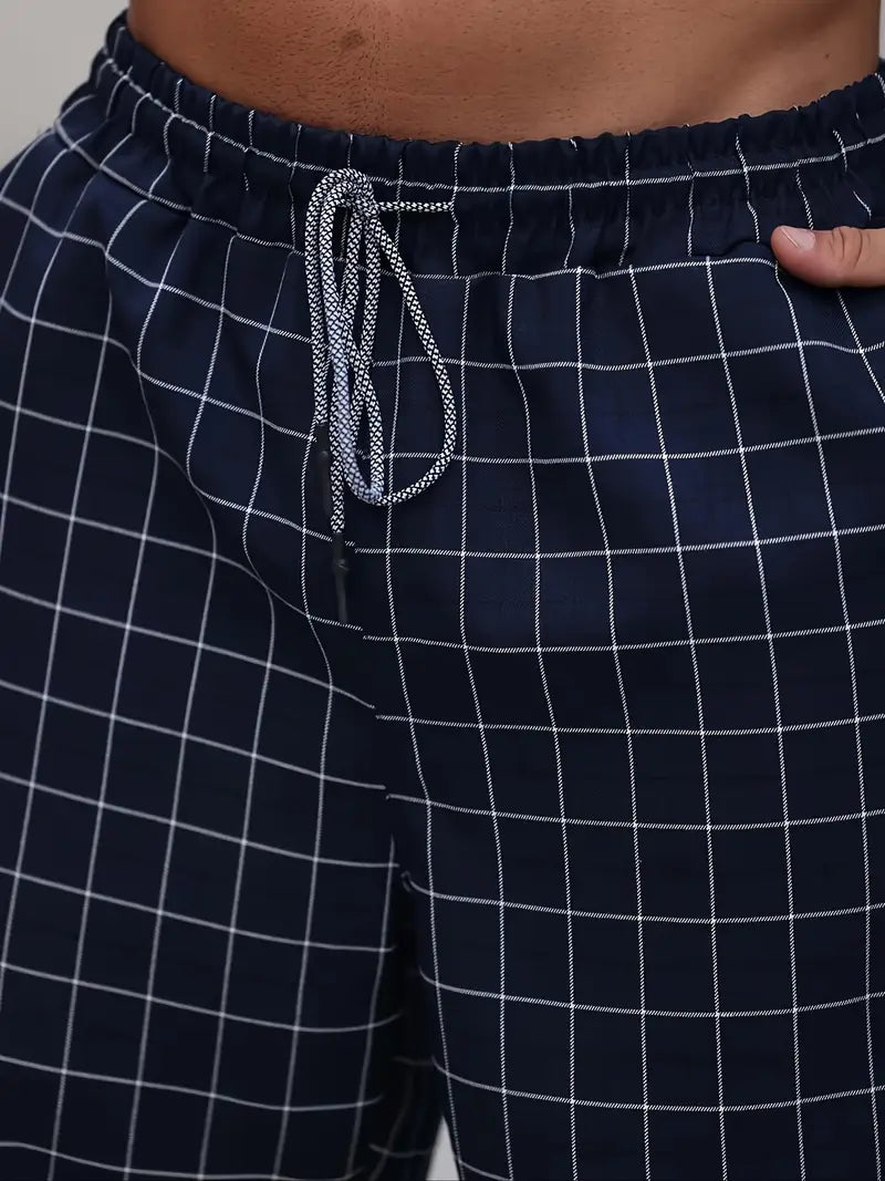 Rodolfo - Breathable Checkered Print Pants