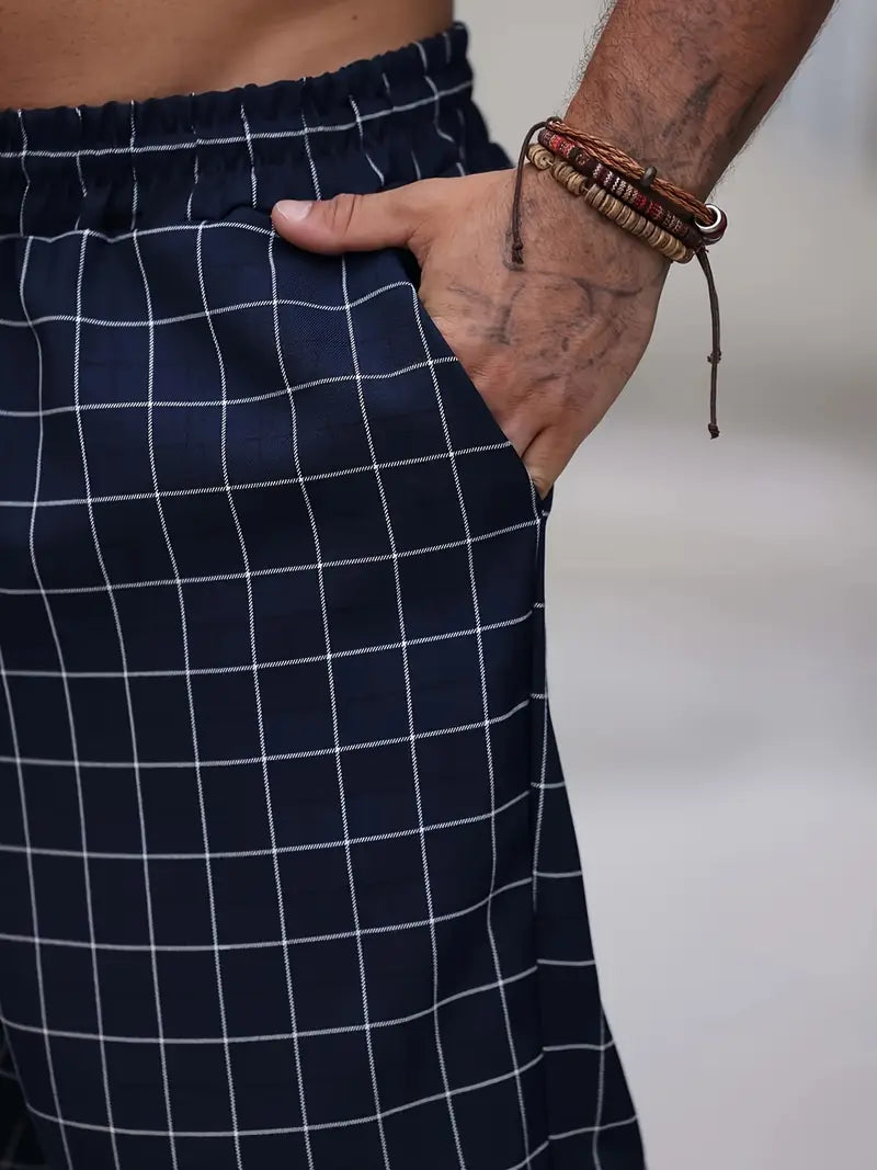 Rodolfo - Breathable Checkered Print Pants