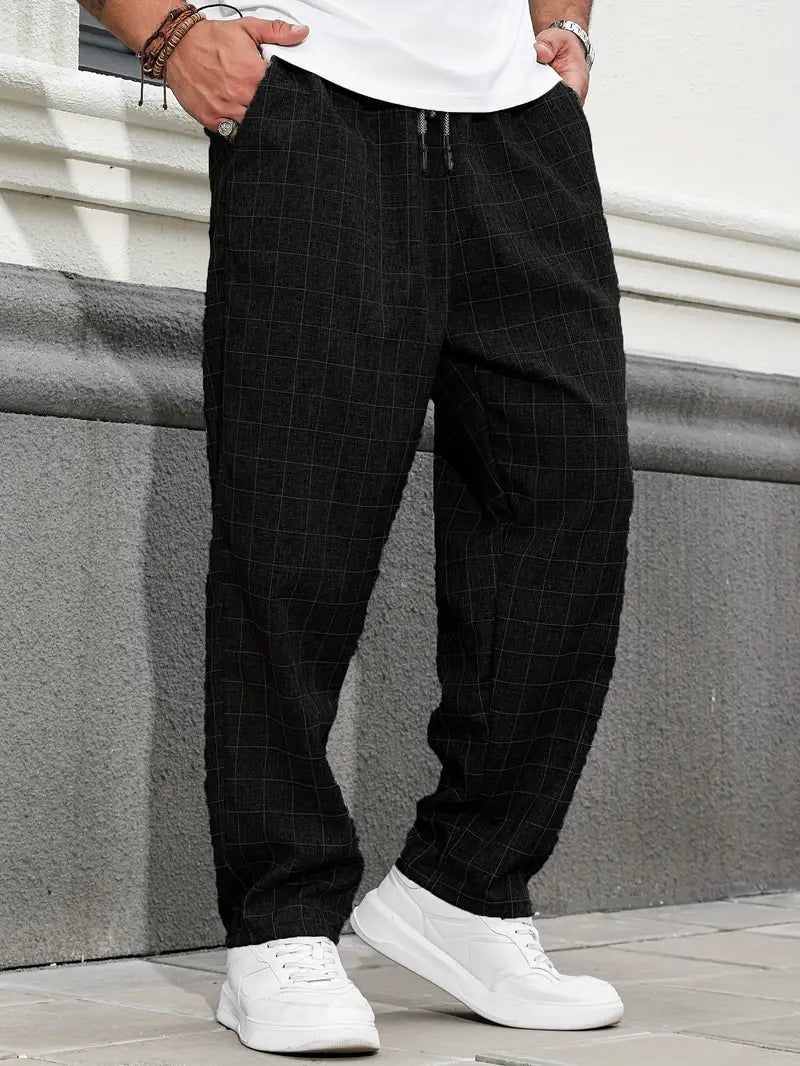 Rodolfo - Breathable Checkered Print Pants