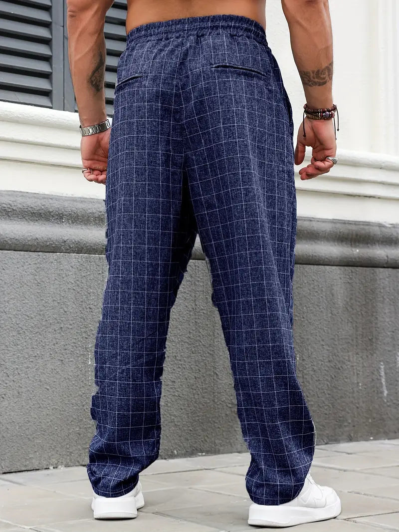 Rodolfo - Breathable Checkered Print Pants