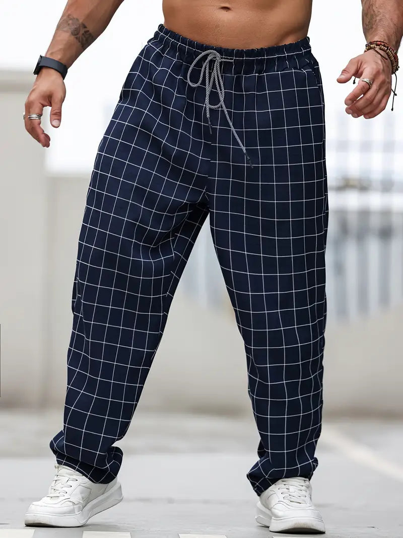 Rodolfo - Breathable Checkered Print Pants
