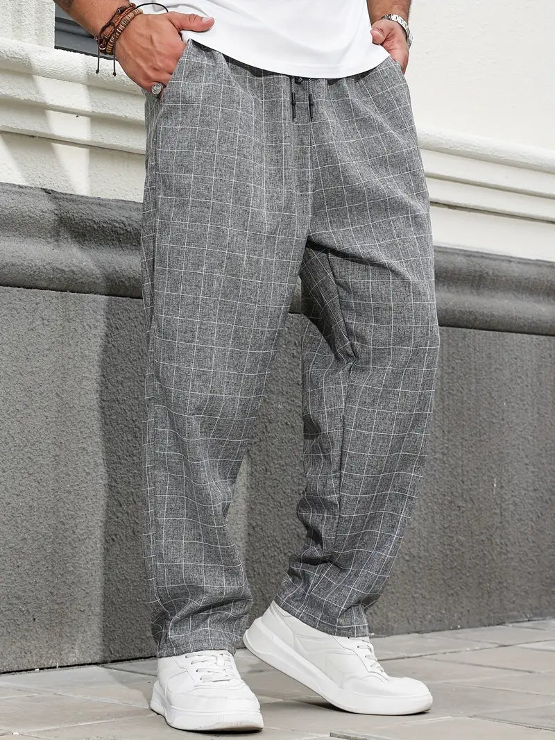 Rodolfo - Breathable Checkered Print Pants