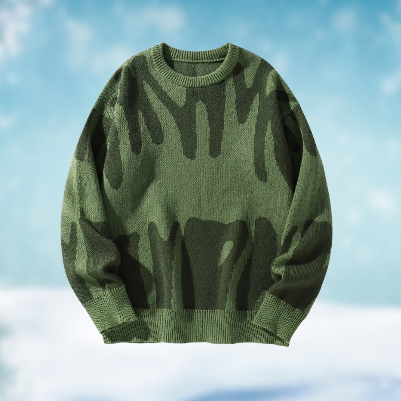 Rodrigo - Striped Sweater with Jacquard Pattern