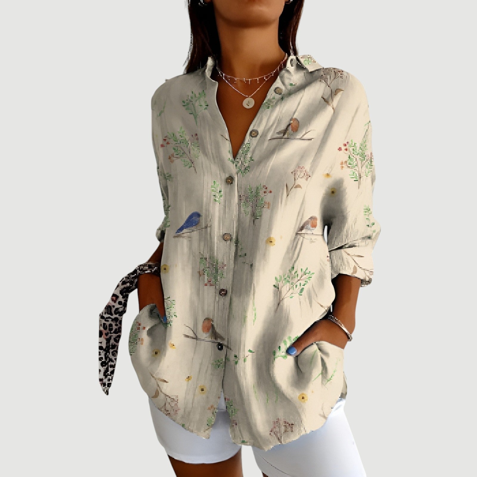 Ronja - Blouse with Colorful Design