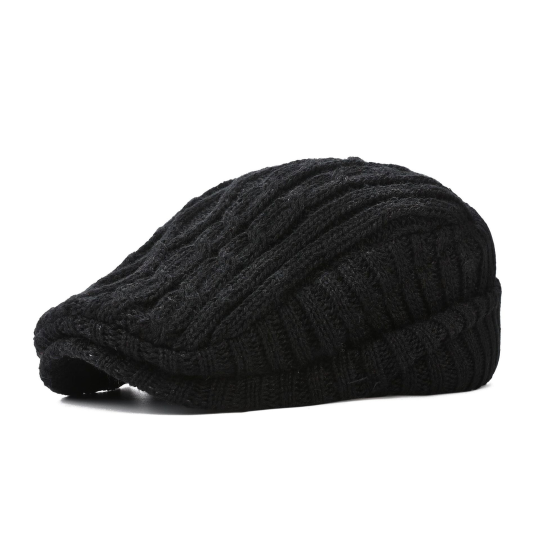 Rubyn - Structured Knit Flat Cap