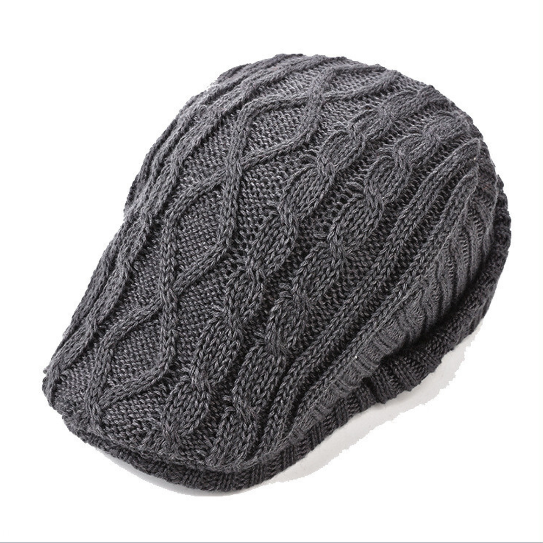 Rubyn - Structured Knit Flat Cap