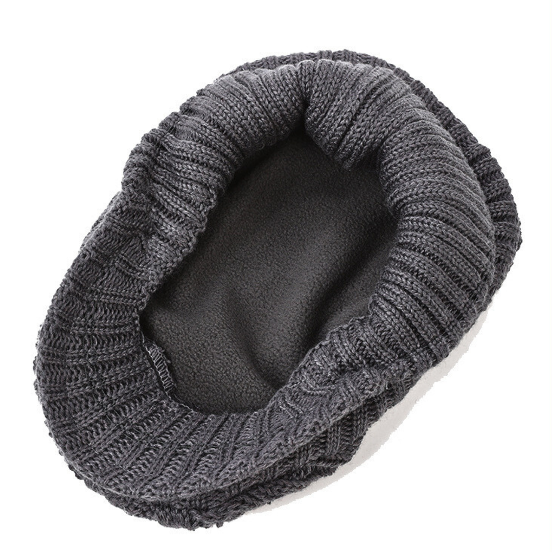Rubyn - Structured Knit Flat Cap