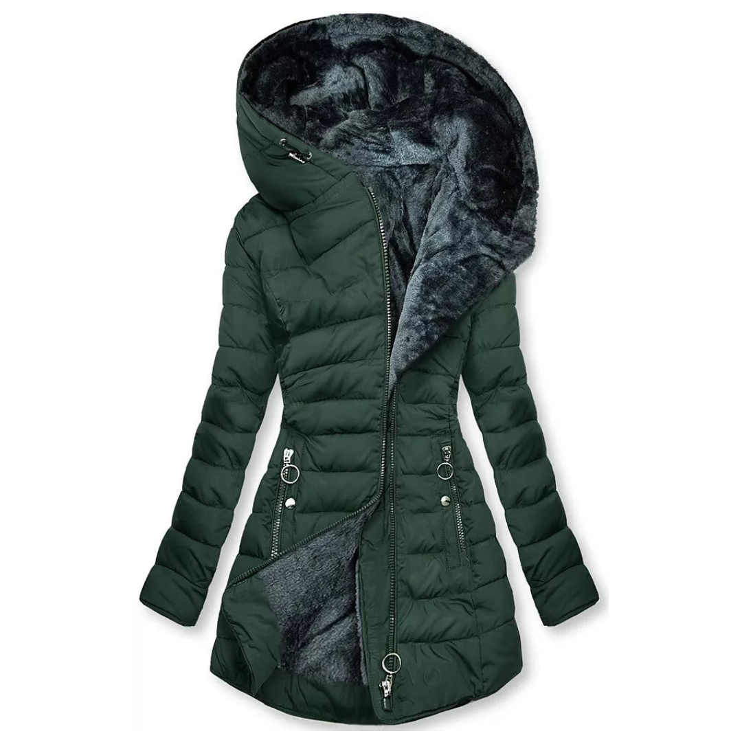 Ruchmira – Waterproof Padded Coat with Hood and Fleece Lining
