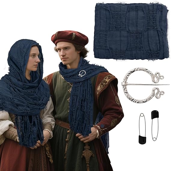 RuneWrap – Medieval Hooded Scarf