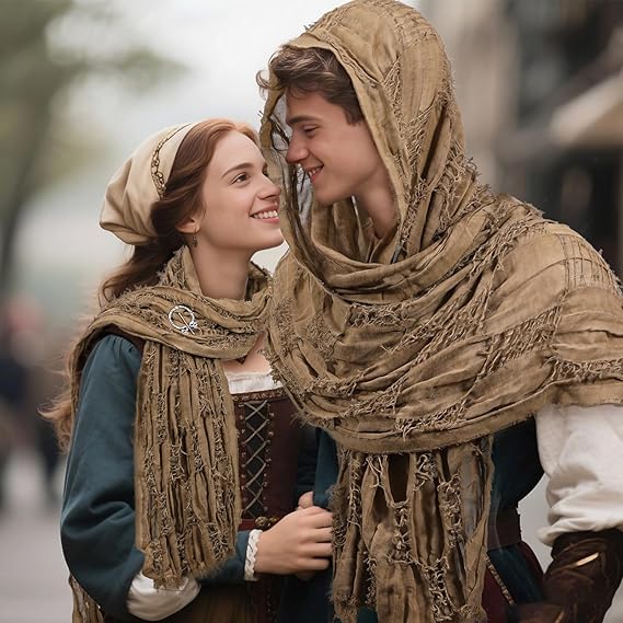 RuneWrap – Medieval Hooded Scarf