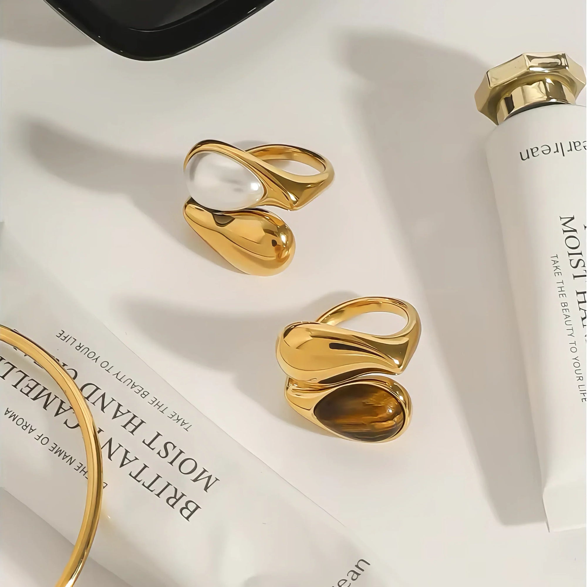 Bague Mara Ambre Perle