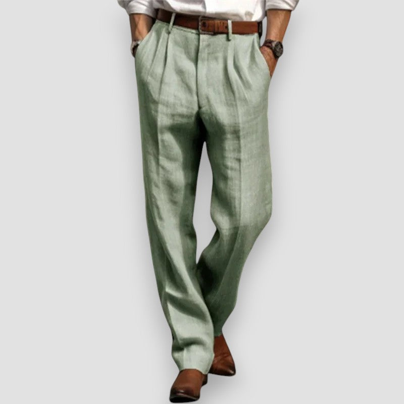 Alexei – Pantalones Clásicos de Lino