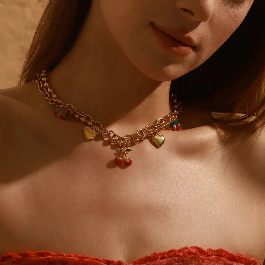 Kai gouden kersenketting