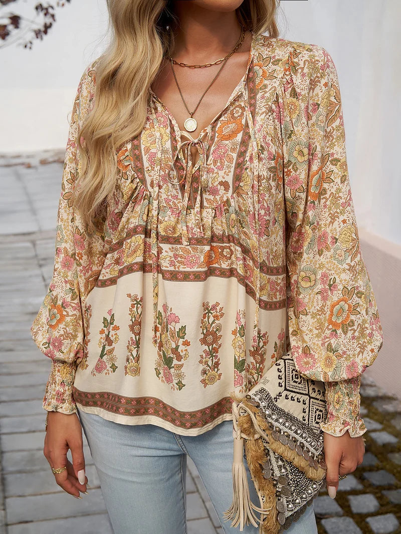 Sallie - Printed Party Top