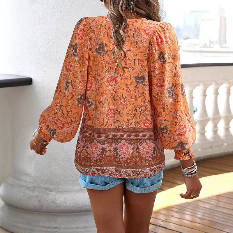 Sallie - Printed Party Top