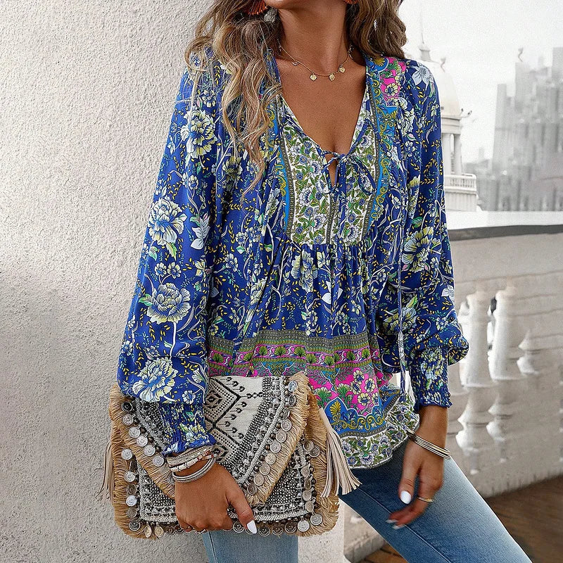 Sallie - Printed Party Top