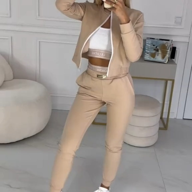 Sandra - 3-Piece Tracksuits with Zipper