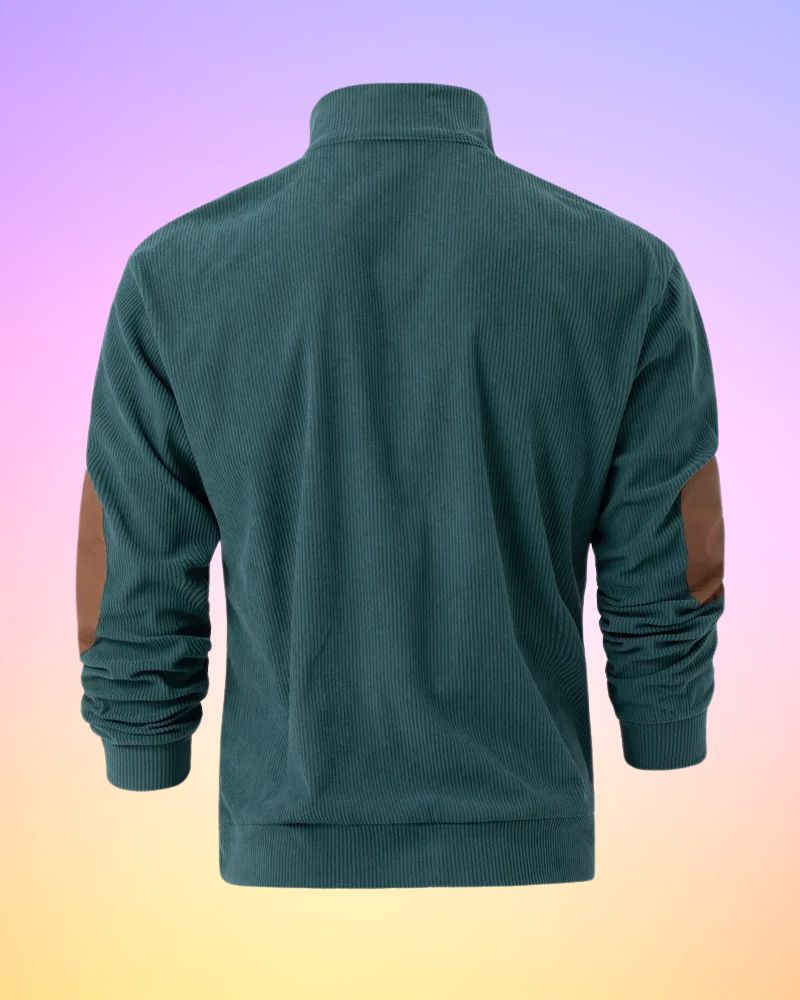 Schorsch - Solid Color Half-Open Long Sleeve Shirt