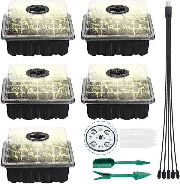 Seed Container with Growth Light