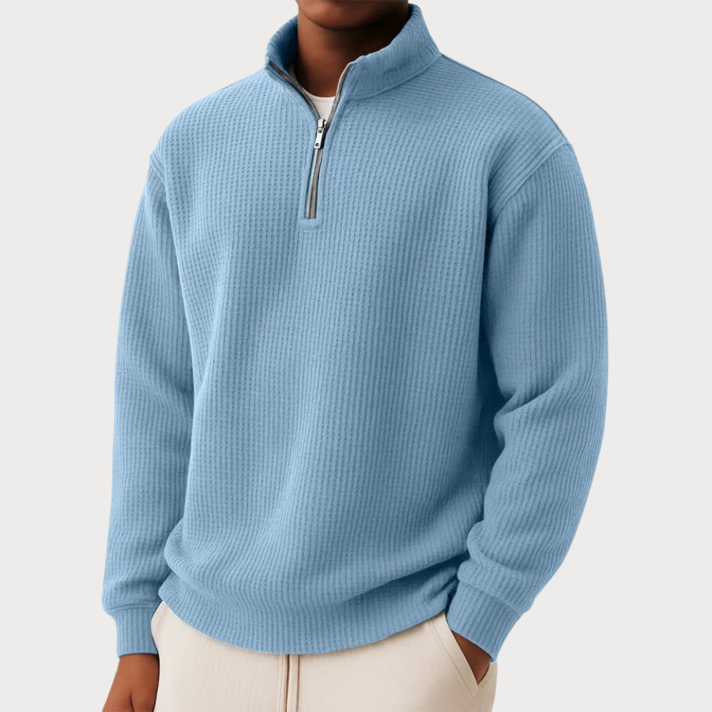 Shachar - Casual Sweater with Zipper