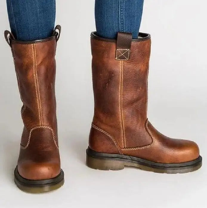 Shareen – Insulated Leather Boots for Winter