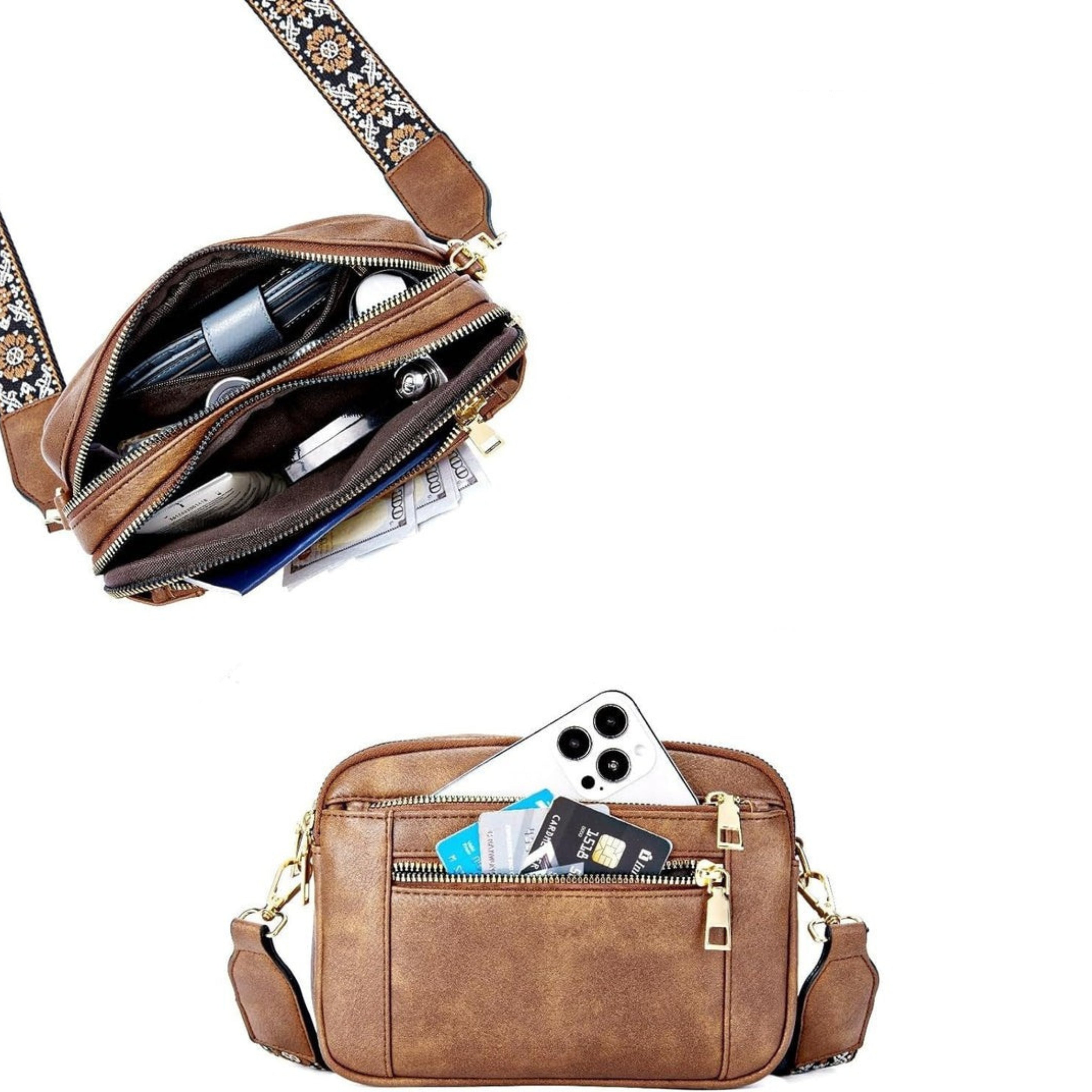 Sharena – Shoulder Bag with Floral Strap